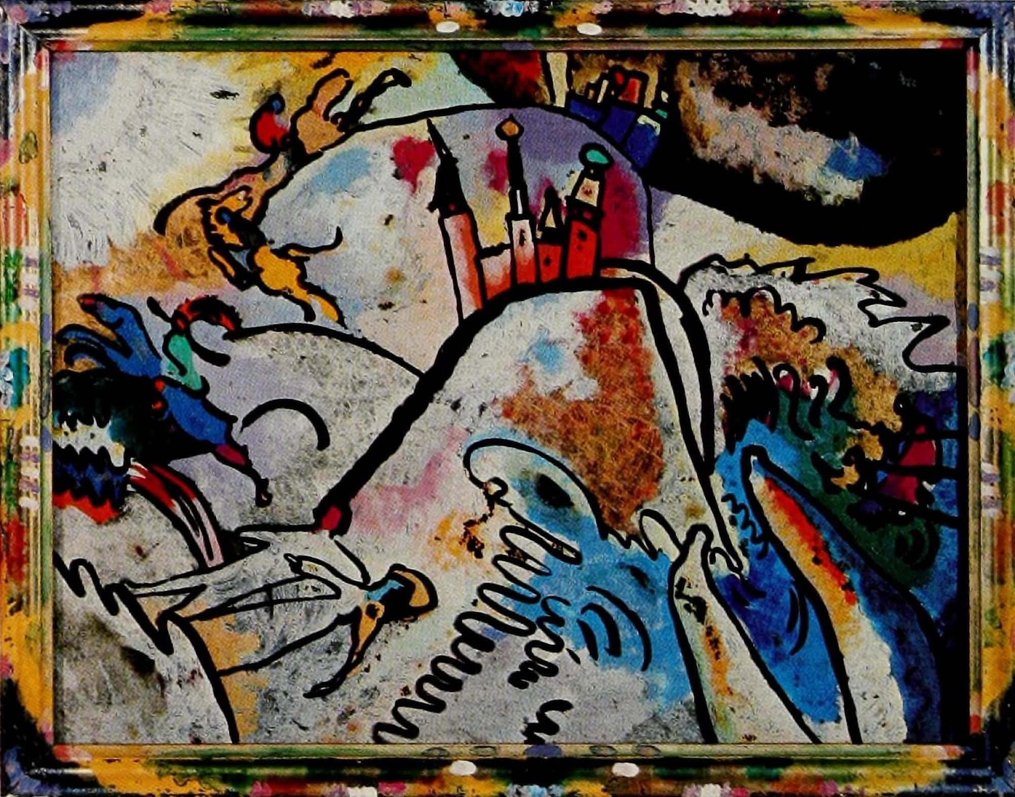 Small Pleasures 1911 Canvas Art - Wassily Kandinsky (18 x 24)