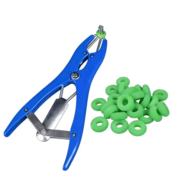 Small Pliers Tool Kit with Rubber Bands for Sheep Tail Docking, Stainless Steel Tools for Livestock Care, Check Out This Useful Kit
