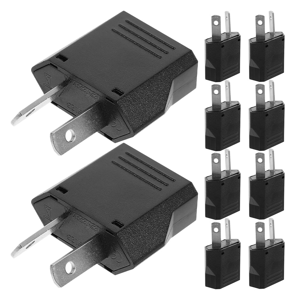 Tripper Plugged Small Plug Adapter,10Pcs Plug Adapter Travel Plug Adapter US/EU to AU ...