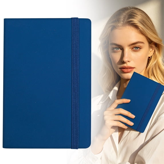 Small Pocket College Ruled Notebook A6 Hardcover with Pen Loop