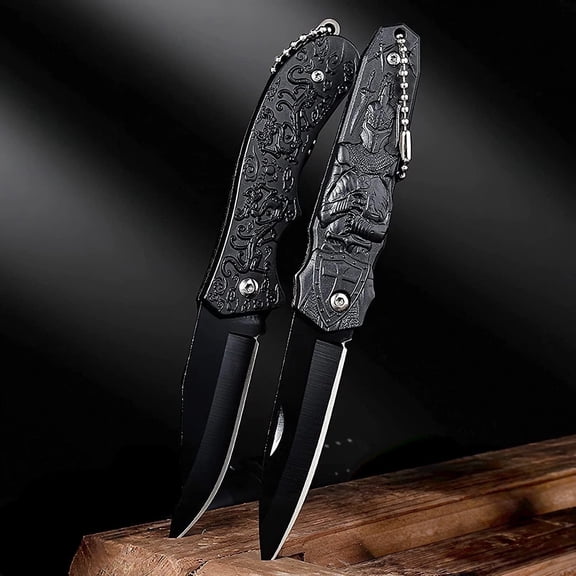 Small Pocket Knife Gift for Men, Keychain Box Cutter , Mini Folding Knives for Everyday Carry, Stocking Stuffers Gift for Adults Men Him outdoor Knife