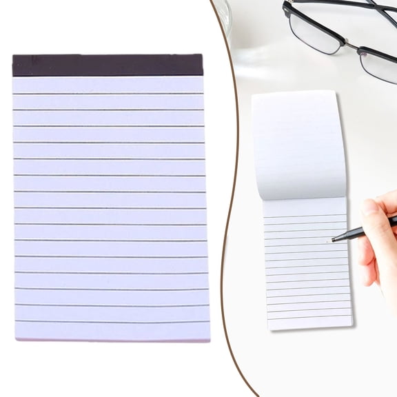 Small Pocket Size College Ruled Notepad - 3”X5” Memo Note Pads for Class Home Travel Grocery List Reminder Notes, 50 Sheets