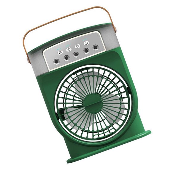 Small Portable Air Conditioning Fan Rechargeable Desktop Cooling Fan 3 Speeds Practical Table Fan Perfect for Own Use