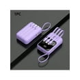 thumbnail image 1 of Small Portable Charger Power Bank PD20w Fast Charging Comes With Flashlight, Battery Pack 10000mAh, Fast Charging Portable Phone Charger For IPhone/Android(Purple), 1 of 8