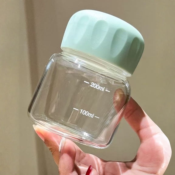 Small Portable Cute Leak-Proof Water Cup, Soy Milk Coffee Mug, Breakfast Cup, Glass Water Bottle For Students, Mini Water Cup With Pocket-Sized Design, Summer High-Value随性口袋杯