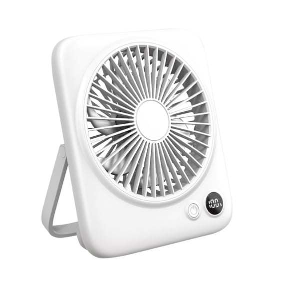Small Portable Fan Rechargeable | Portable Desk Fan for Office Home Camping Travel | Foldable Usb Personal Cooling Fan White