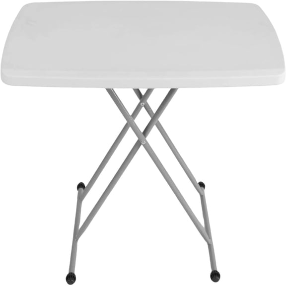 Small Portable Folding Table with Adjustable Height, 19.68" L x 30.3" W x 29" H