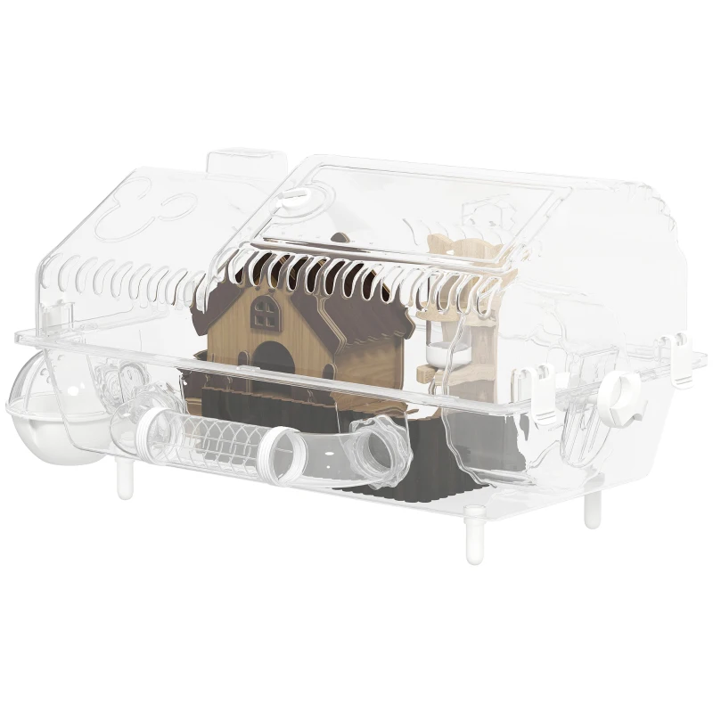 Small Portable Hamster Cage, Ideal Compact Habitat House For Small Pets