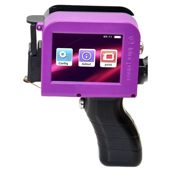 Small Portable Handheld Inkjet Label Printer QR Code Date Text Intelligent Printing Equipment Metal Plastic ,Fast-Drying Ink with Crisp Output