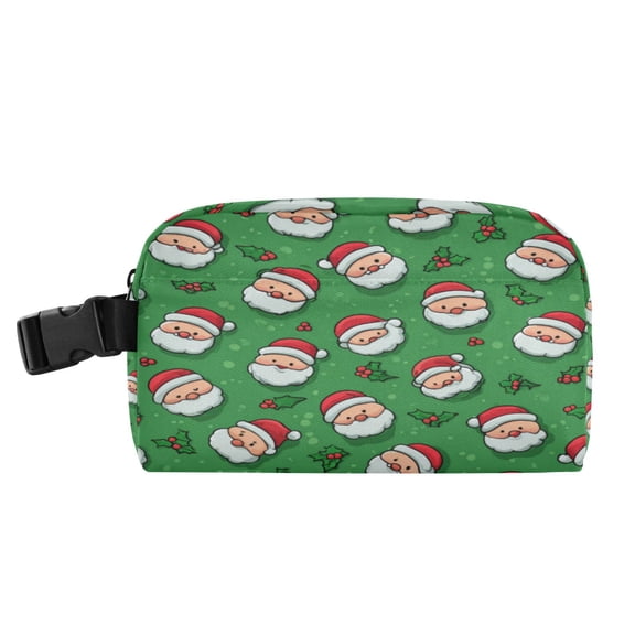 Small Portable Lunch Bag Meal Package For Lunch Work Picnics Traveling Long Distances9X5.5 Green Pattern Of Cartoon Faces