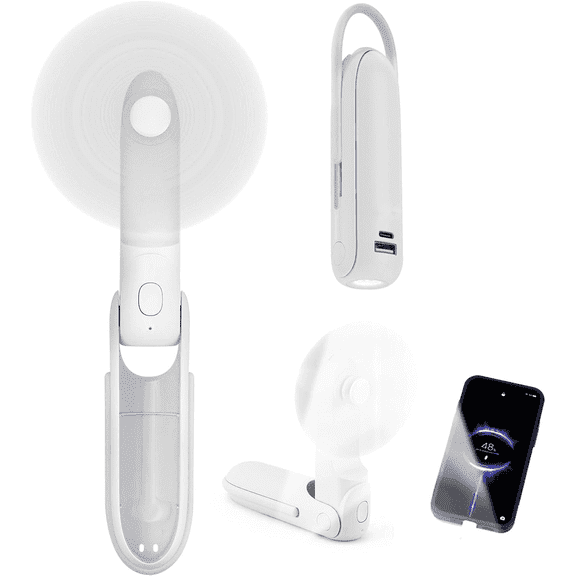 Small Portable Mini Fan,Handheld Fan,Mini Portable Hand Fan, Pocket Fan with 3 Speed for Outdoor,Office,Home