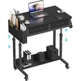 thumbnail image 1 of Small Portable Rolling Standing Desk - 32 Inch Adjustable Mobile Teacher Stand Up Desks, 1 of 6