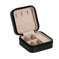 thumbnail image 1 of Small Portable Travel Jewelry Box Organizer Storage Case for Rings Earrings Necklaces, 1 of 7