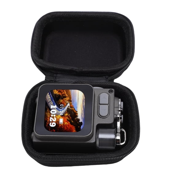 Small Portable Wireless Bluetooth Speaker with Touch Screen 1.63 inches / 4.15 cm Deep Bass High Fidelity Stereo Outdoor Sound Box with Microphone APP Sync Calling