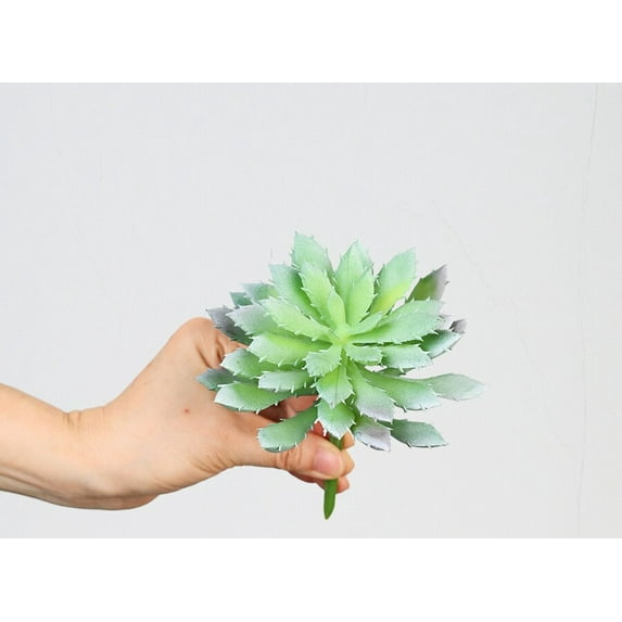 Small Potted Succulent Plants, Mini Artificial Plants for Table Desk Home Bathroom Office Decor (Flower Pots are Not Included) (White Green)