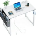 Small Power Outlets and USB Port Computer Desk for Office Gaming 63