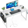 Small Power Outlets and USB Port Computer Desk for Office Gaming 63