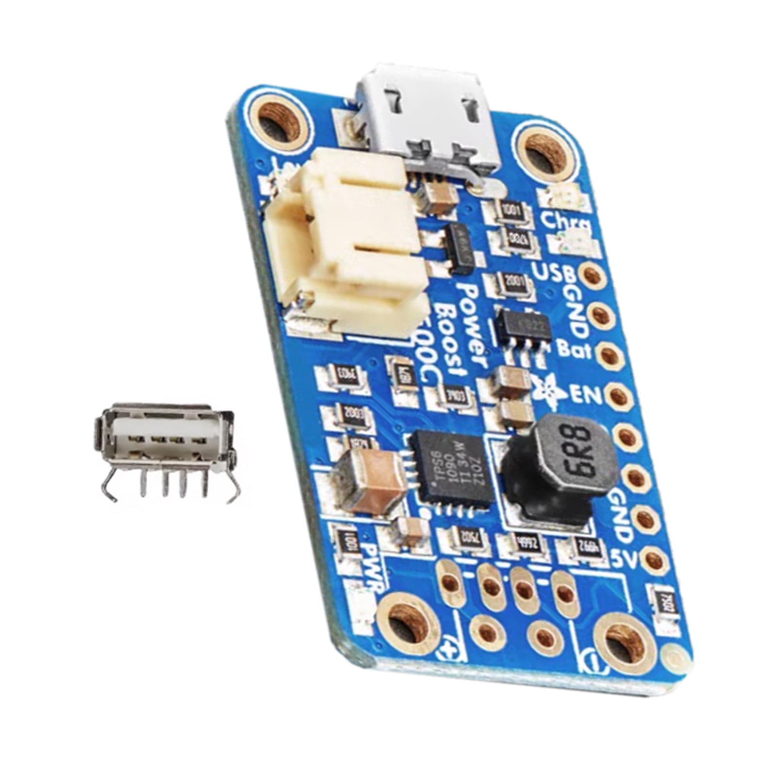 Powerboosts 500 USB Charger Board – Small & Powerful Rechargeable 5V USB Boost @ 500mA+ For Portable Projects