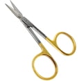 thumbnail image 1 of Small Precision Arrow-Style Embroidery Scissors, 3.5" Forged Stainless Steel Sharp Pointed Tip Detail Shears for DIY Craft Thread Cutting, Needlework Yarn & Sewing (Gold), 1 of 1