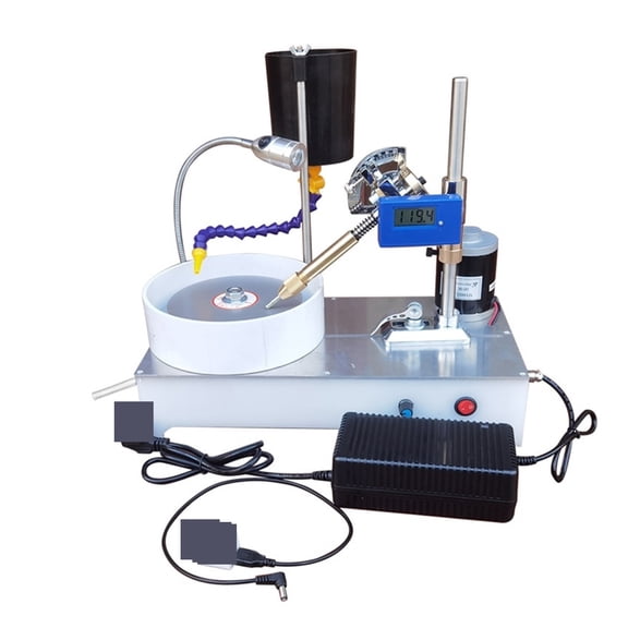 Small Precision Jewelry Stone Polishing Machine Forming Machine Gem Faceting Machine DC Stepless Speed Gem Angle Grinder