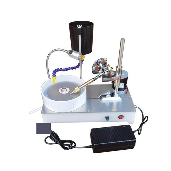 Small Precision Jewelry Stone Polishing Machine Forming Machine Gem Faceting Machine DC Stepless Speed Gem Angle Grinder