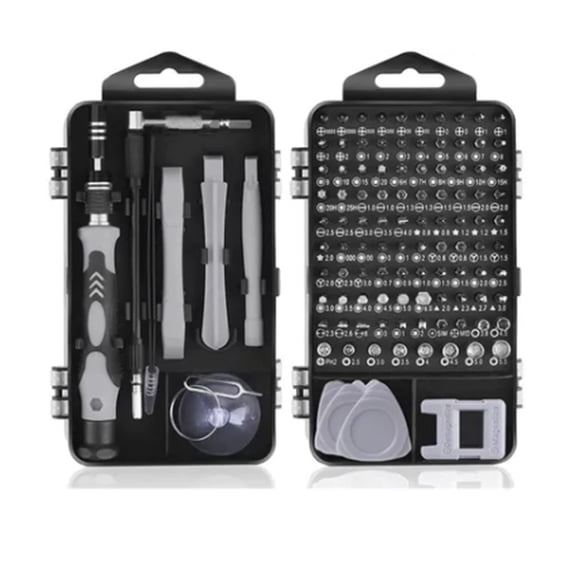 Small Precision Screwdriver Set, 115PCS Electronics Repair Tiny Tool Kit Strong Magnetic High Hardness Multi Functional Tools for Ring Doorbell, Laptop