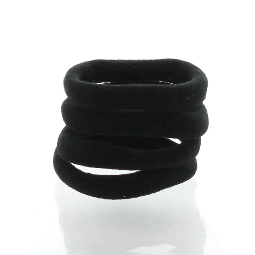 Small Premium Ponytail Hair Bands Black 100pcs