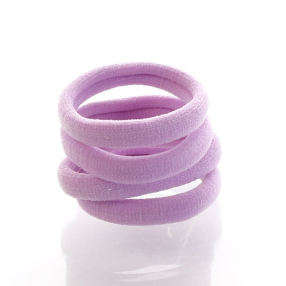 Small Premium Ponytail Hair Bands Lavender 20pcs