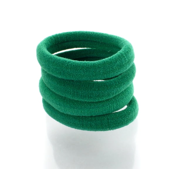 Small Premium Seamless Ponytail Hair Bands Emerald Green 20pcs