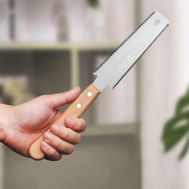 Small Pull Hand Saw with Double Edge Blade Cutting 6inch Blade Handsaw