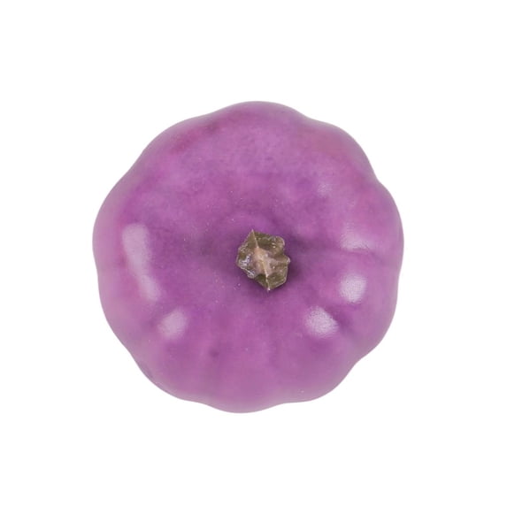 Small Pumpkin Decor 2.5 Inch Purple Foam Halloween Pumpkin Fall Pumpkin Decor for Home Indoor Halloween Decor for Window Thanksgiving Decor Single Piece