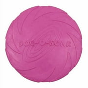 Small Puppy Flyer Flexible Soft Catch Rubber Frisbee Durable Dog Toy - Pink