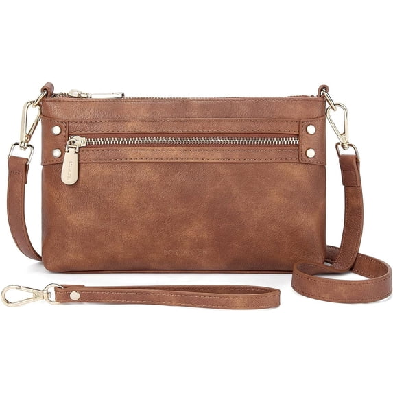 Small Purses for Women Crossbody Bags Leather Wristlet Purses Envelope Clutch Purse