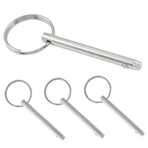 Small Quick Release Pin 3/16" Stainless Steel, Bimini Top Marine Hardware 4 Pack