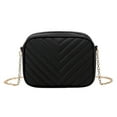 thumbnail image 1 of Small Quilted Crossbody Bag Trendy Designer Mini Shoulder Bag Phone Wallet Purse for Women Messenger Bags Solid Color Black, 1 of 8