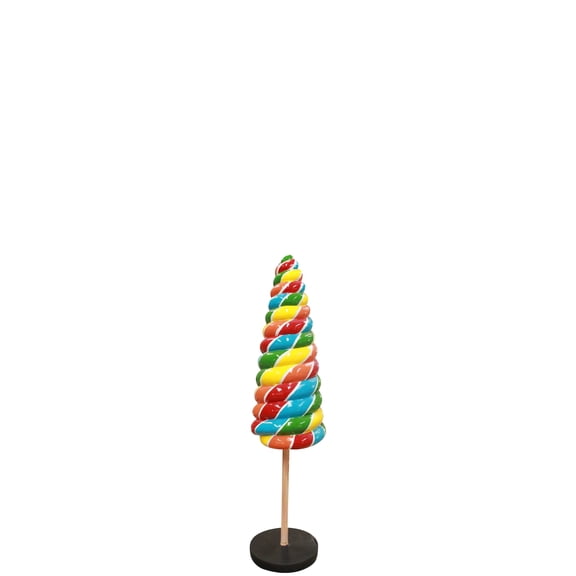 Small Rainbow Cone Lollipop Over Sized Statue