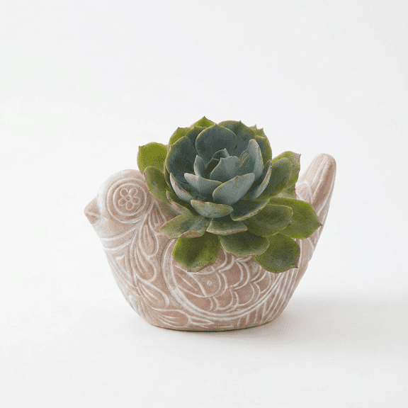 Small Rangoli Terracotta Bird Pots (Small)