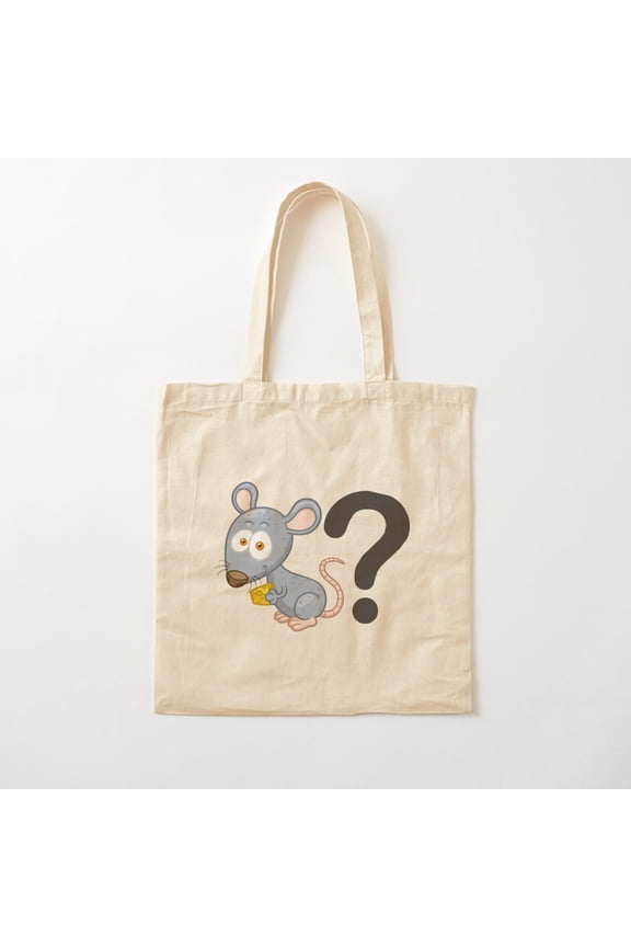 Small Rat Canvas Tote Bags, Reusable Shopping Bag