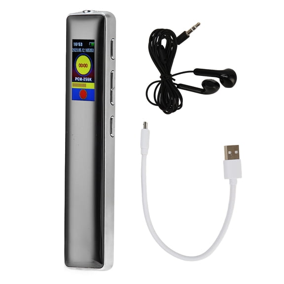 Small Recorder Voice Activated HD Noise Reduction Timing Portable Recording Device with MP3 Playback Electronic Book 16GB