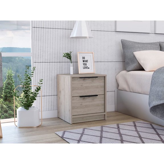 Small Rectangle End Table | Multipurpose Storage in Bedroom | Compact Size for Small Rooms