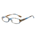 thumbnail image 1 of Small Rectangle Flower Print Anti-blue Light Reading Glasses 2.00 Spring Hinges Readers for Women +2.00 strength, 1 of 7