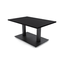 Small Rectangular Coffee Table For Office Square Metal Base 30"x45"