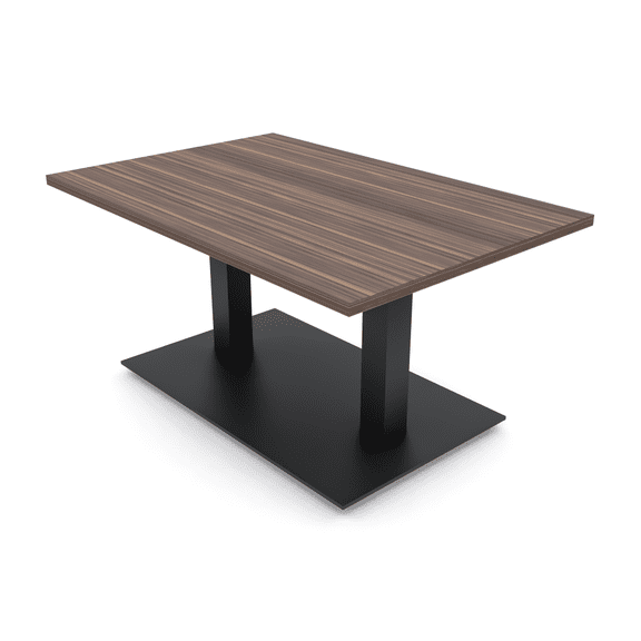 Small Rectangular Coffee Table For Office Square Metal Base 30"x45"