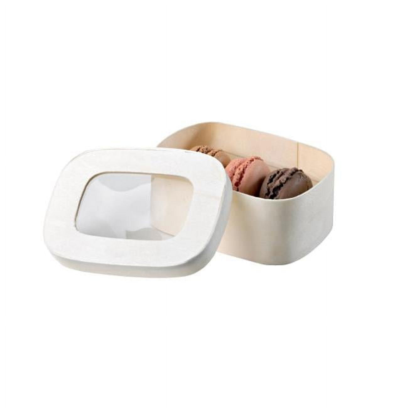 Small Rectangular Macaron Insert 3 Macarons - 3.6 x 2.6 X0.7 In, Pack Of 300
