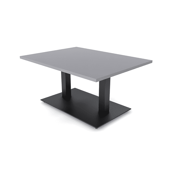 Small Rectangular Office Coffee Table With Metal Base 3'x4'