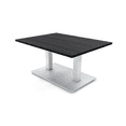 thumbnail image 1 of Small Rectangular Office Coffee Table With Metal Base 3'x4', 1 of 6