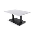 thumbnail image 1 of Small Rectangular Office Coffee Table With Metal Base 3'x4', 1 of 6