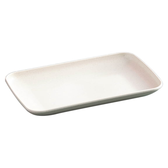 Small Rectangular Plastic Serving Platter, Perfect for Hot Pot, BBQ, Fruits & Side Dishes