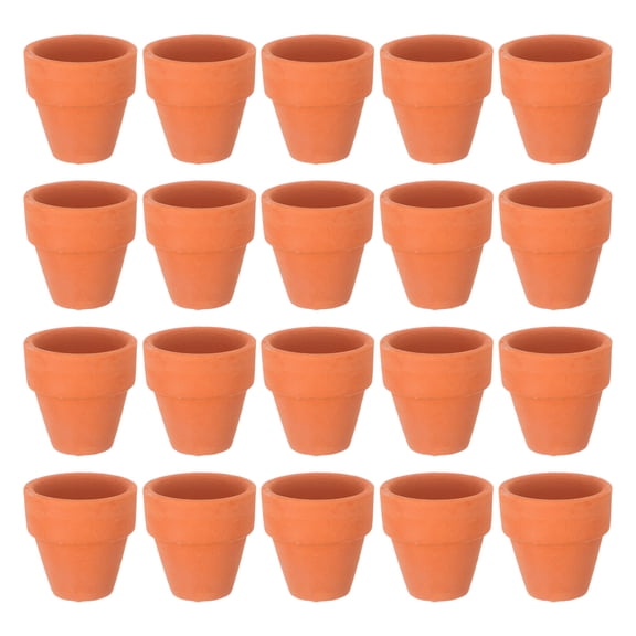 Small Red Ceramic Flower Pot Terracotta Planter, 20 Pack