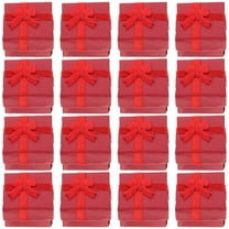 Small Red Jewelry Gift Boxes, 24 Pcs, 4x4x2.5cm